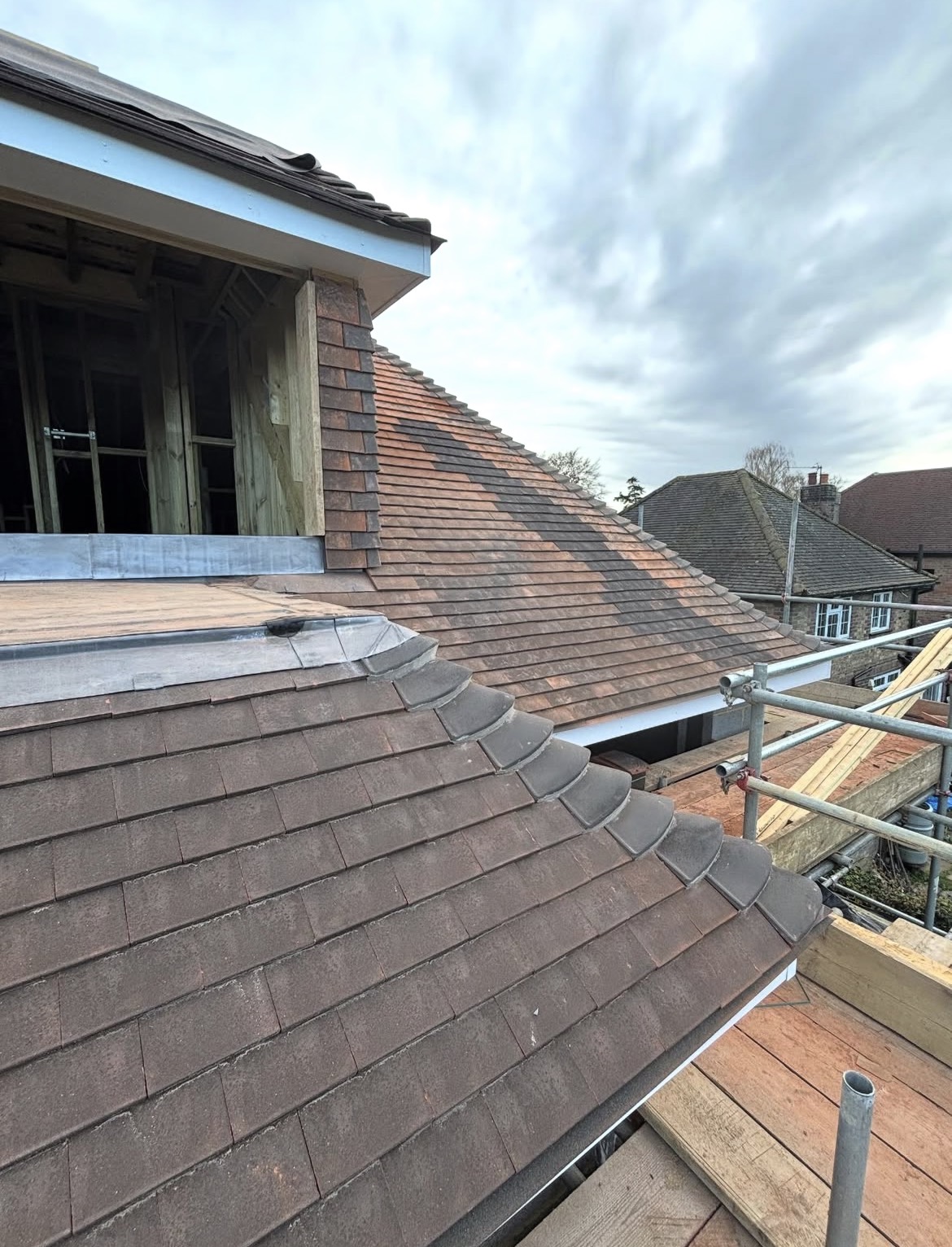New tiled roof installation Buckinghamshire